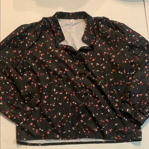 Floral Black Women's Top